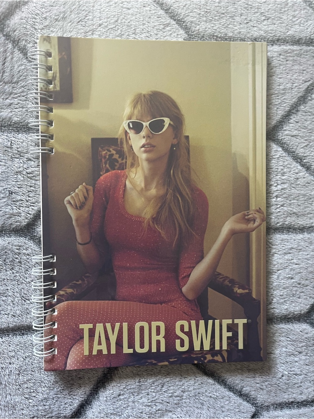 Taylor Swift Notebook Journal Red Era Spiral Book